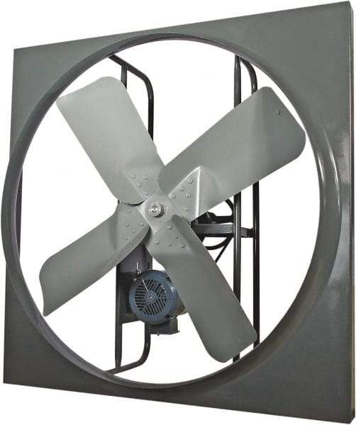 Americraft - 36" Blade, Belt Drive, 3/4 hp, 11,900 CFM, TEFC Exhaust Fan - 2.8/1.4 Amp, 230/460 Volt, Three Phase - Americas Industrial Supply