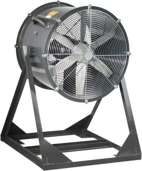 Americraft - 30" Blade, 3/4 hp, 10,400 CFM, Medium Floor Stand Industrial Circulation Fan - Floor Stand, 230/460 Volts, 1 Speed - Americas Industrial Supply
