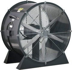 Americraft - 24" Blade, 1 hp, 7,400 CFM, Low Floor Stand Industrial Circulation Fan - Floor Stand, 115/230 Volts, 1 Speed - Americas Industrial Supply