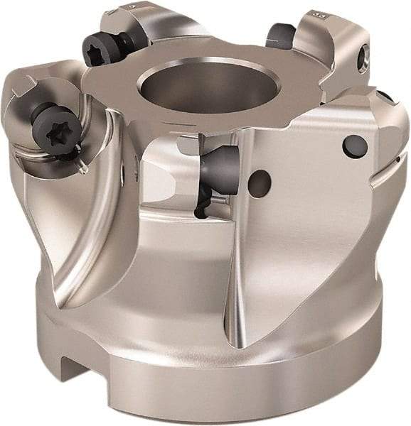 Seco - 2" Cut Diam, 0.236" Max Depth, 3/4" Arbor Hole, 5 Inserts, RP..12.. Insert Style, Indexable Copy Face Mill - R220.29 Cutter Style, 12,500 Max RPM, 1-1/2 High, Through Coolant, Series R220.29 - Americas Industrial Supply