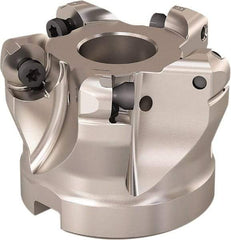 Seco - 2" Cut Diam, 0.236" Max Depth, 3/4" Arbor Hole, 5 Inserts, RP..12.. Insert Style, Indexable Copy Face Mill - R220.29 Cutter Style, 12,500 Max RPM, 1-1/2 High, Through Coolant, Series R220.29 - Americas Industrial Supply