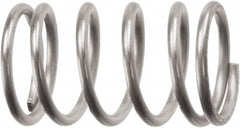 Associated Spring Raymond - 37.08mm OD, 4.11mm Wire, 101.6mm Free Length, Compression Spring - 43.32 Lb Spring Rating, 304.98 N Max Work Load, Stainless Steel - Americas Industrial Supply