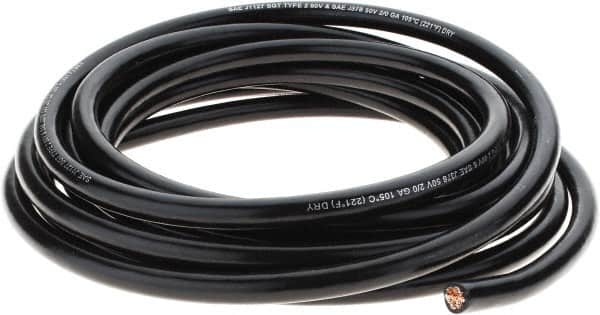 EastPenn - 2/0 Gauge Top Post Cable - Black, 25" Long - Americas Industrial Supply