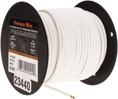 EastPenn - 14 AWG Automotive Plastic Insulated, Single Conductor Wire - 100' Long, White - Americas Industrial Supply