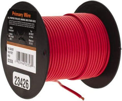 EastPenn - 16 AWG Automotive Plastic Insulated, Single Conductor Wire - 100' Long, Red - Americas Industrial Supply