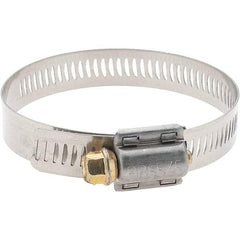 Made in USA - SAE Size 40, 2-1/16 to 3" Diam, Stainless Steel Worm Drive Clamp - Americas Industrial Supply