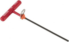 Proto - 1/8" Hex, Tethered T-Handle Cushion Grip, Hex Key - 6" OAL, Alloy Steel, Inch System of Measurement - Americas Industrial Supply