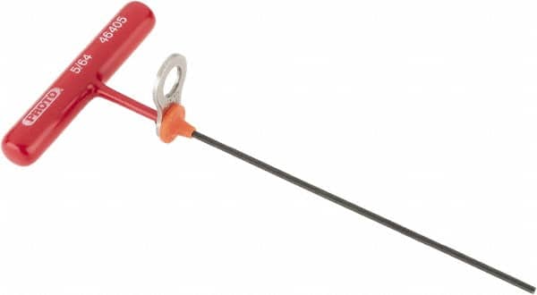 Proto - 5/64" Hex, Tethered T-Handle Cushion Grip, Hex Key - 6" OAL, Alloy Steel, Inch System of Measurement - Americas Industrial Supply