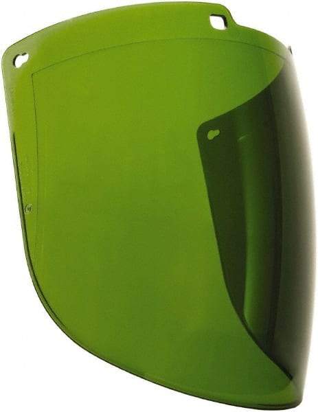Uvex - Green Polycarbonate Welding Lens - 9" High x 15-7/8" Wide x 2.2mm Thick, Shade 3, Compatible with Uvex Turboshields - Americas Industrial Supply