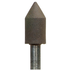 1″ × 2″ 1/2″ Spindle Center Lap Mounted Point 80 Grit Aluminum Oxide - Americas Industrial Supply