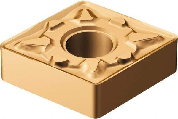Sandvik Coromant - CNMG433 MM Grade 1115 Carbide Turning Insert - TiAlN/AlCr2O3 Finish, 80° Diamond, 1/2" Inscr Circle, 3/16" Thick, 3/64" Corner Radius - Americas Industrial Supply