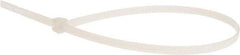 Value Collection - 11.4173" Long Natural (Color) Nylon Standard Cable Tie - 50 Lb Tensile Strength - Americas Industrial Supply
