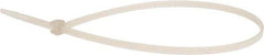 Value Collection - 11.0236" Long Natural (Color) Nylon Standard Cable Tie - 40 Lb Tensile Strength - Americas Industrial Supply