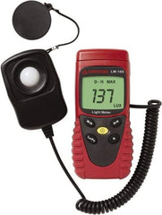 Amprobe - 9 Volt Battery, 20 to 20,000 FC, LCD Display, Silicone Photodiode Light Meter - 5 Accuracy, Compatible with All Visible Light Lighting, Built In Memory - Americas Industrial Supply