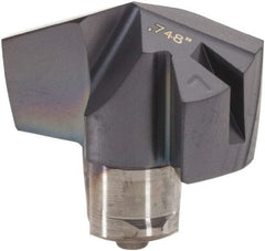 Iscar - Series ICM, 19mm Diam Grade IC907 140° Replaceable Drill Tip - Carbide, TiAlN/TiN Finish, 19 Seat Size - Americas Industrial Supply