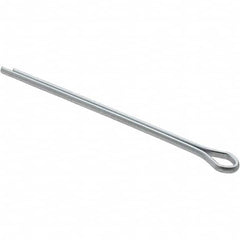 Bee Leitzke - 3/32" Diam x 2" Long Extended Prong Cotter Pin - Grade 2, Zinc-Plated, Steel - Americas Industrial Supply