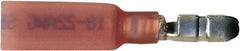 Value Collection - 20 to 18 AWG Crimp Bullet Connector - 0.157" Bullet Diam, Red Heat Shrink & Polyolefin Insulation - Americas Industrial Supply