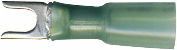 Value Collection - #4 & #6 Stud, 16 to 14 AWG Compatible, Partially Insulated, Crimp Connection, Standard Fork Terminal - Americas Industrial Supply