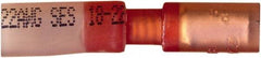 Value Collection - 20 to 18 AWG Crimp Bullet Connector - 0.157" Bullet Diam, Red Heat Shrink & Polyolefin Insulation - Americas Industrial Supply