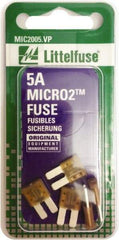 Littelfuse - 5 Amp, 32 VDC, Automotive Fuse - 9.1" Long, Tan, Littlefuse 327005 - Americas Industrial Supply