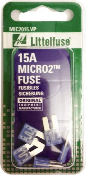 Littelfuse - 15 Amp, 32 VDC, Automotive Fuse - 9.1" Long, Blue, Littlefuse 327015 - Americas Industrial Supply