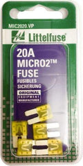 Littelfuse - 20 Amp, 32 VDC, Automotive Fuse - 9.1" Long, Yellow, Littlefuse 327020 - Americas Industrial Supply