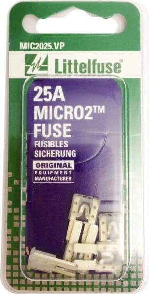 Littelfuse - 25 Amp, 32 VDC, Automotive Fuse - 9.1" Long, Clear, Littlefuse 327025 - Americas Industrial Supply