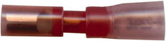 Value Collection - 20 to 18 AWG Crimp Bullet Connector - 0.18" Bullet Diam, Red Heat Shrink & Polyolefin Insulation - Americas Industrial Supply