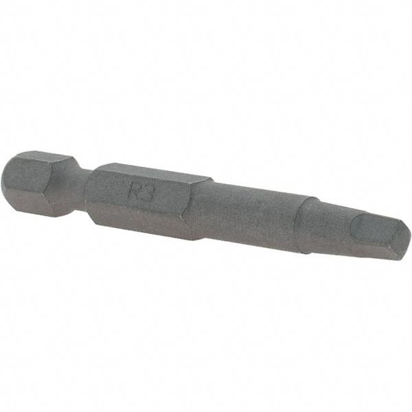 VEGA Industries - #3" Square Size Square Recess Bit - 1/4" Hex Drive, 1-15/16" OAL - Americas Industrial Supply