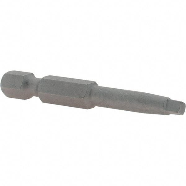 VEGA Industries - #2" Square Size Square Recess Bit - 1/4" Hex Drive, 1-15/16" OAL - Americas Industrial Supply