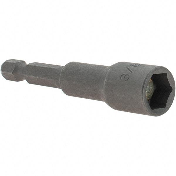 VEGA Industries - 3/8" Magnetic Nutsetter - 1/4" Hex Drive, 2-9/16" OAL - Americas Industrial Supply