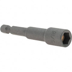 VEGA Industries - 5/16" Magnetic Nutsetter - 1/4" Hex Drive, 2-9/16" OAL - Americas Industrial Supply