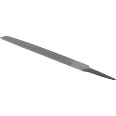 Value Collection - 8" Long, Smooth Cut, Half Round American-Pattern File - Double Cut, 7/32" Overall Thickness - Americas Industrial Supply