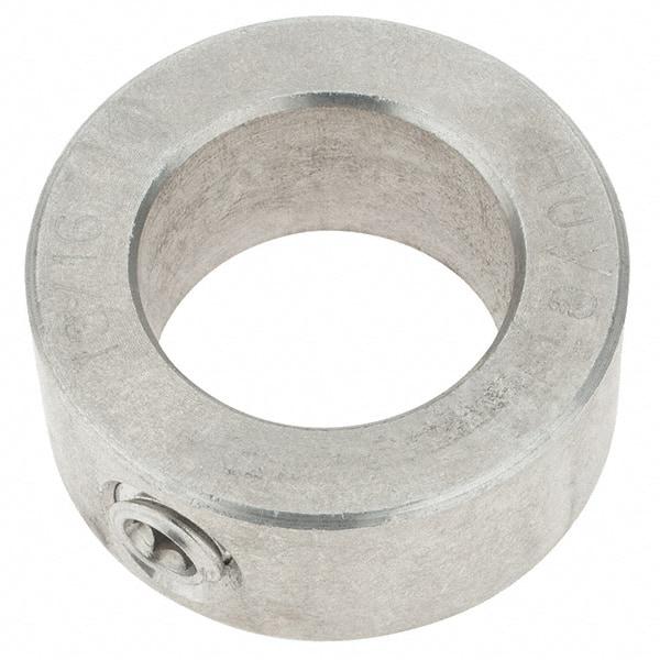 Import - 13/16" Bore, Stainless Steel, Set Screw Shaft Collar - 1-5/16" Outside Diam, 9/16" Wide - Americas Industrial Supply