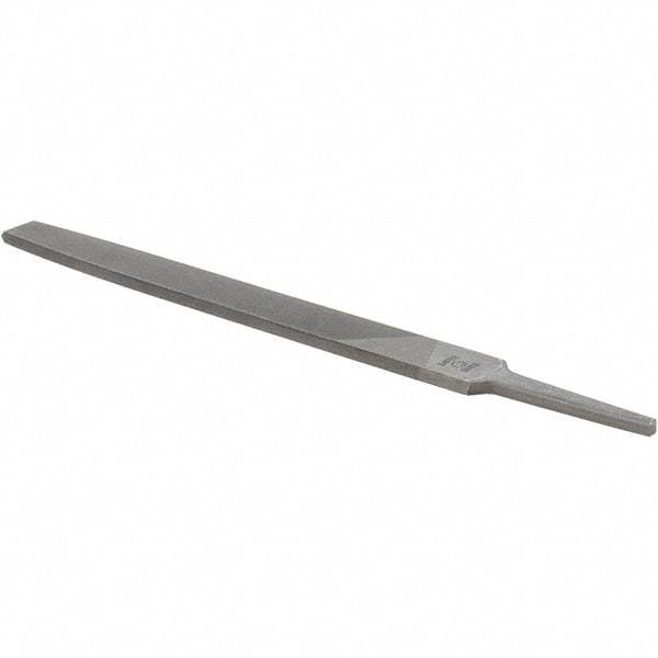 Value Collection - 8" Long, Smooth Cut, Flat American-Pattern File - Double Cut, 7/32" Overall Thickness - Americas Industrial Supply