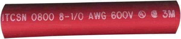 Value Collection - 6" Long, 3:1, Polyolefin Heat Shrink Electrical Tubing - Red - Americas Industrial Supply