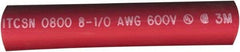 Value Collection - 6" Long, 3:1, Polyolefin Heat Shrink Electrical Tubing - Red - Americas Industrial Supply