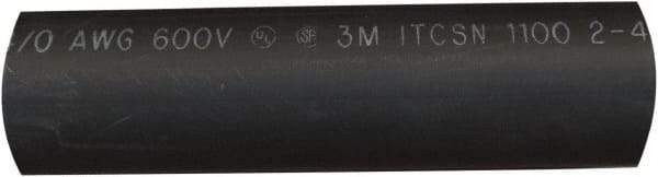 Value Collection - 6" Long, 3:1, Polyolefin Heat Shrink Electrical Tubing - Black - Americas Industrial Supply