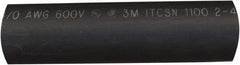 Value Collection - 6" Long, 3:1, Polyolefin Heat Shrink Electrical Tubing - Black - Americas Industrial Supply