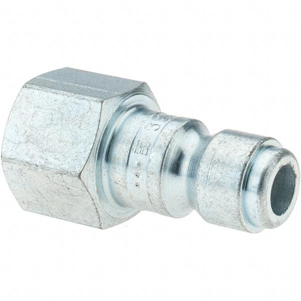 Parker - 3/8-18 Female NPTF Tru-Flate Automotive Pneumatic Hose Connector - Steel, 3/8" Body Diam - Americas Industrial Supply