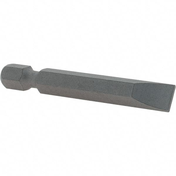 VEGA Industries - 0.275" Slotted Screwdriver Bit - 1/4" Hex Drive, 1-15/16" OAL - Americas Industrial Supply