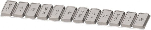 Value Collection - Weight Style P, 0.25 oz, Wheel Weight for All Truck Size Tires - Americas Industrial Supply