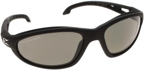 Edge Eyewear - Smoke Lenses, Polarized Glasses - Anti-Fog, Black Nylon Frame - Americas Industrial Supply