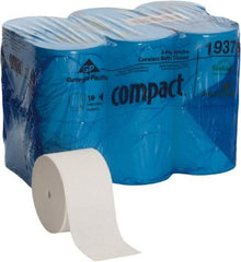 Georgia Pacific - Coreless Roll Toilet Tissue - 1,500 Sheets per Roll, 2 Ply, White, Recycled Fiber - Americas Industrial Supply