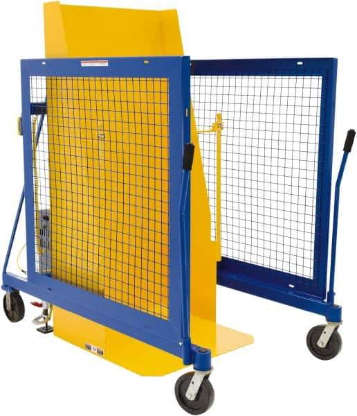 Vestil - 250 Gal Drum Dumper - 46-1/16" Wide x 64-3/4" High, 4 Steel Wheels - Americas Industrial Supply