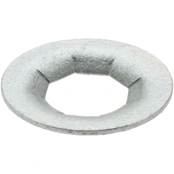 Value Collection - 3/4" OD, Spring Steel Push Nut - Zinc-Plated, 3/8" Shaft Diam - Americas Industrial Supply