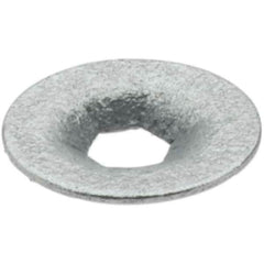 Value Collection - 3/8" OD, Spring Steel Push Nut - Zinc-Plated, 1/8" Shaft Diam - Americas Industrial Supply