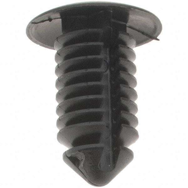 Value Collection - 8mm Hole Diam, Ratchet Shank, Nylon Panel Rivet - 8mm Material Thickness - Americas Industrial Supply