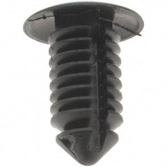 Value Collection - 8mm Hole Diam, Ratchet Shank, Nylon Panel Rivet - 8mm Material Thickness - Americas Industrial Supply