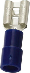 Value Collection - 16 to 14 AWG, PC, Partially Insulated, Female Wire Disconnect - 1/4" Wide Tab, Blue, cUL Listed, RoHS Compliant, UL Listed - Americas Industrial Supply